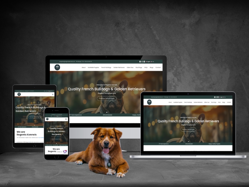 Regents Kennels Premium Pet Breeding Website