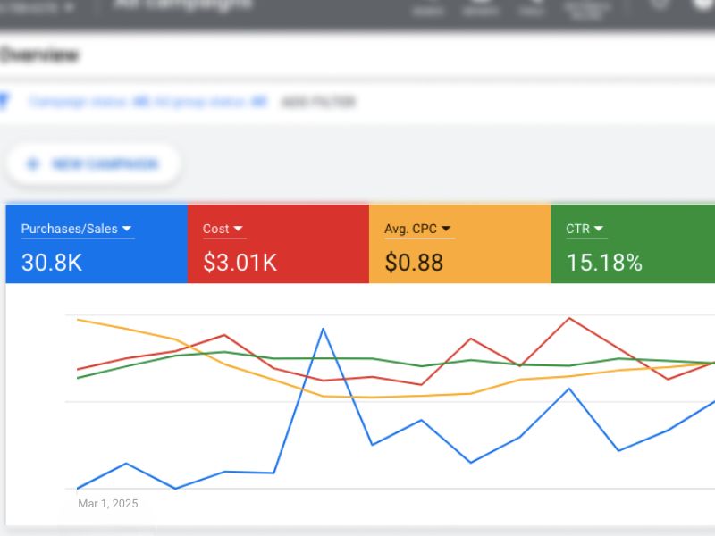 ManCave Google Ads Search Campaign