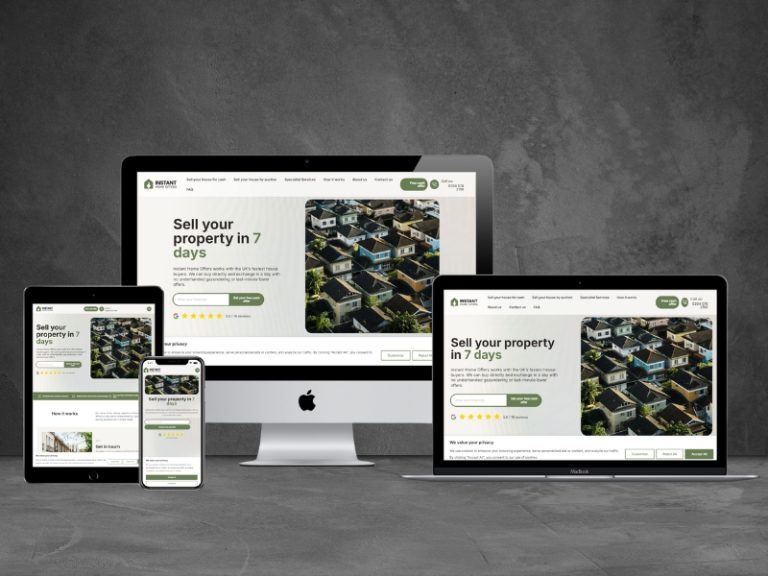 Instant Home Offers Real Estate Website Platform - OVELITHUB case study