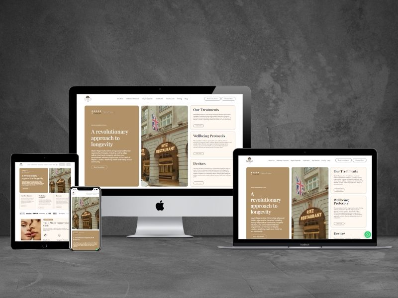 Maylin Regenerative Medicine Clinic Website - OVELITHUB case study